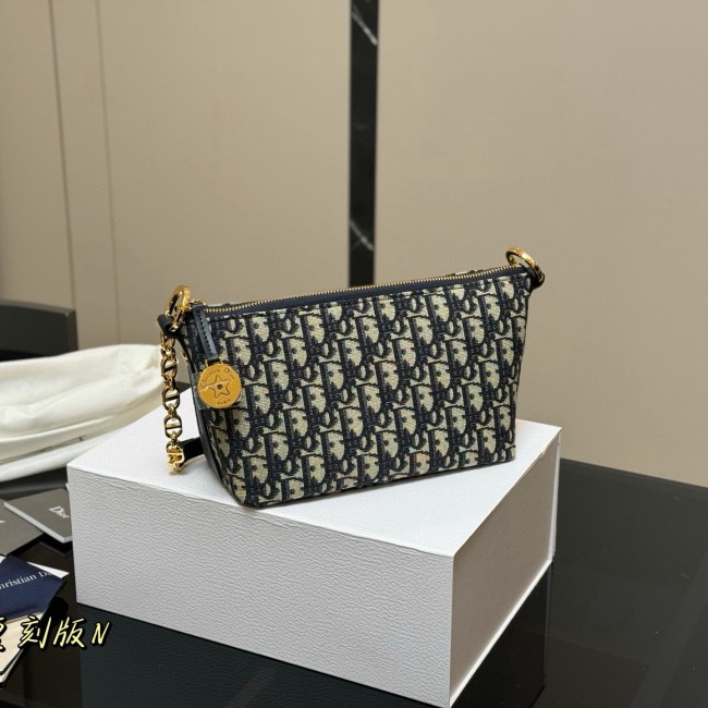 Original Diorstar Hobo Shoulder Bag Black