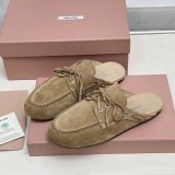 Original Faded Suede Mules Round Toe Slip-On