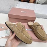 Original Faded Suede Mules Round Toe Slip-On