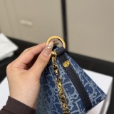 Original Diorstar Hobo Shoulder Bag Blue