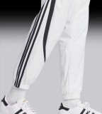 Men's Simple Versatile Embroidered Logo Trousers White