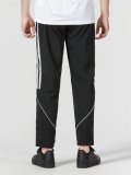 Men's Simple Versatile Printed Logo Trousers Black