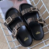 5A Feel Flat Sandals Slippers Brown