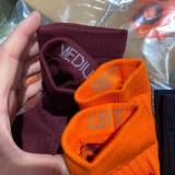 5A Running Logo Sock，Three-Pair Set