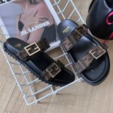 5A Feel Flat Sandals Slippers Brown