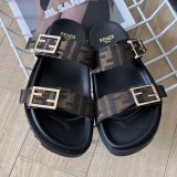 5A Feel Flat Sandals Slippers Brown