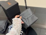 Original Polo Play Small Leather Tote Shoulder Bag Pebbled Full Grain