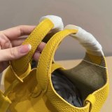 Original Polo Play Small Leather Tote Shoulder Bag Pebbled Full Grain