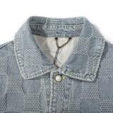 5A Damier Denim Jacket Washed Cotton