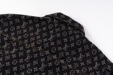 5A MONOGRAM DNA Jacquard Logo Denim Jacket Black 1AFWWU