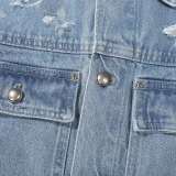 5A Damier Denim Jacket 1AGINF
