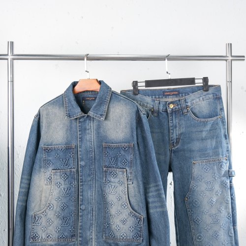 5A Work Denim Jacket Jeans Suit Blue