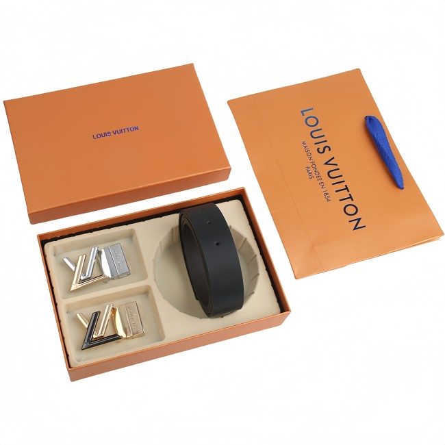 5A Two-Tone Buckle Dual Belt Gift Set 41130