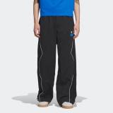 Men Women Embroidered Logo Trousers Black 8039