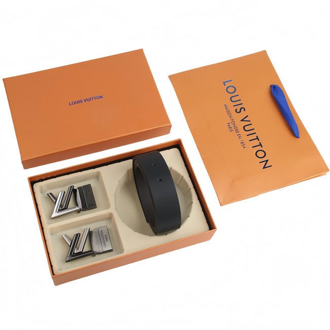 5A Two-Tone Buckle Dual Belt Gift Set 41130