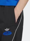 Men Women Embroidered Logo Trousers Black 8039