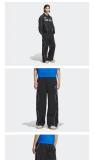 Men Women Embroidered Logo Trousers Black 8039