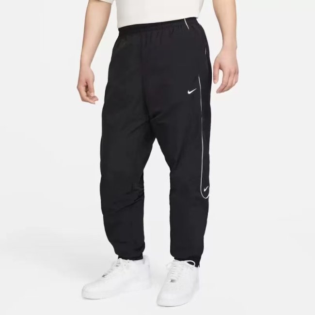 Men's Simple Embroidered Logo Pant Black FB8621