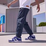 Men's Simple Embroidered Logo Pant Blue FB8621