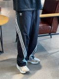 Men Women Simple Logo Pants Black KC3132
