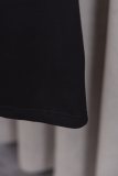 Original 25SS Cotton Simple Short Sleeve T-shirt With Pocket Black
