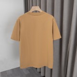 Original 25SS Cotton Simple T-shirt With Pocket Brown
