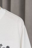 Original 25SS Cotton Simple Embroidered Logo T-Shirt