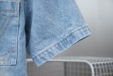 5A 25SS Short Sleeve Denim Shirt Blue