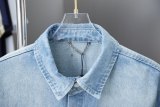 5A 25SS Short Sleeve Denim Shirt Blue