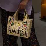 Original Font Tote In Raffia