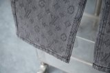 5A Jacquard Logo Jeans Grey