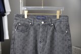 5A Jacquard Logo Jeans Grey