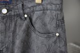 5A Jacquard Logo Jeans Grey