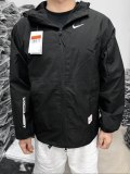 5A Simple Versatile Hooded Jacket Black IB5492