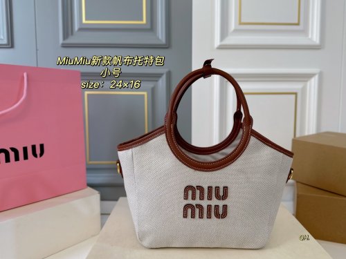 Original IVY Canvas And Leather Tote Bag Send With Gift Box