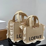 Original Font Tote In Raffia