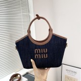 Original IVY Canvas And Leather Tote Bag Send With Gift Box