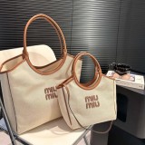 Original IVY Canvas And Leather Tote Bag Send With Gift Box
