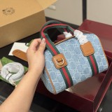 Original Marmont Mini GG Shoulder Bag Luxury Leather Crossbody Bag Blue 859975
