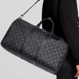 Keepall Travel Bag Monogram Handbag Black M14202