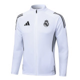 2526 Real Madrid Football Jersey Jacket Set White