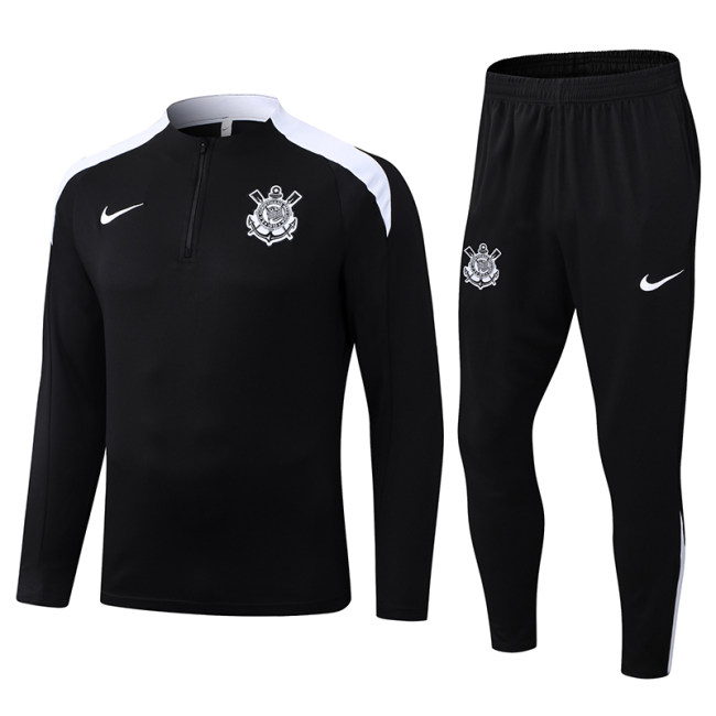 2526 Sport Club Corinthians Paulista Football Jersey Set Black