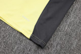 2526 Real Madrid Half-Zip Training Tracksuit Lime Grey