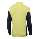 2526 Real Madrid Half-Zip Training Tracksuit Lime Grey