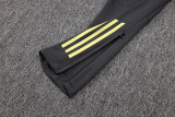 2526 Real Madrid Half-Zip Training Tracksuit Lime Grey