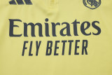 2526 Real Madrid Half-Zip Training Tracksuit Lime Grey