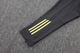 2526 Real Madrid Half-Zip Training Tracksuit Lime Grey