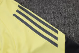 2526 Real Madrid Half-Zip Training Tracksuit Lime Grey