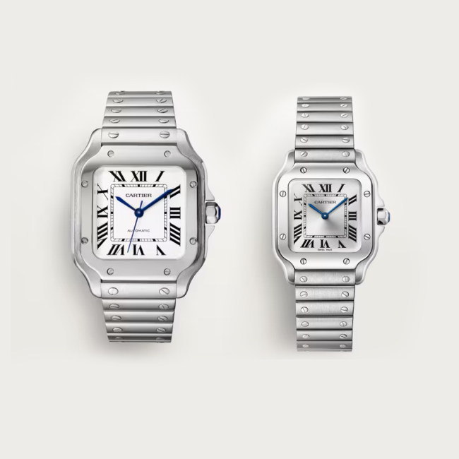 Original Santos Watch Automatic Movement With Gift Box