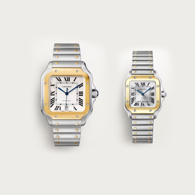 Original Santos Watch Automatic Movement With Gift Box